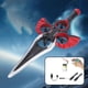 thumbnail image 3 of Juguete De Espada Voladora Teledirigida, Aviones Ligeros De Espuma Alimentados Por Pilas Con Luz LED, Juguetes De Aviones De Combate Con 360 Para Niños Y Adultos., 3 of 7