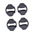 thumbnail image 3 of 4 piezas de protección para cerradura de puerta de coche, moldura protectora, accesorio interior, cubierta de cierre de cerradura de puerta de coche, negro, 3 of 8