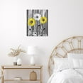 thumbnail image 5 of Farmhouse Floral Wall Art for Living Room,Yellow and Grey Daisy Flower on Rustic Wood Canvas Wall Art Spring Nature Plant Framed Wall Art for Bathroom Bedroom Wall Decor,16L X 12W inches, 5 of 6