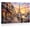 Frame-style, variant on Paris Eiffel Tower Canvas Wall Art Romantic Sunset Cityscape French Cafe Scene Seine River Pictures for Living Room Bedroom Home Decor Prints