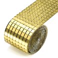 thumbnail image 1 of 1464pcs/roll Wall Sticker Mirror Self Adhesive Sticker Tape Square DIY Tile Decal for Home Decoration, Gold,Maoww, 1 of 9