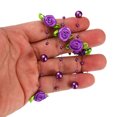 thumbnail image 4 of Uxcell Rose Pearl String Beads Garland, 16.4 Ft Artificial Rose Pearl Wire Garland, Purple, 4 of 6