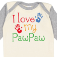 thumbnail image 4 of Inktastic Pawpaw Grandkids Handprints Boys or Girls Long Sleeve Baby Bodysuit, 4 of 5