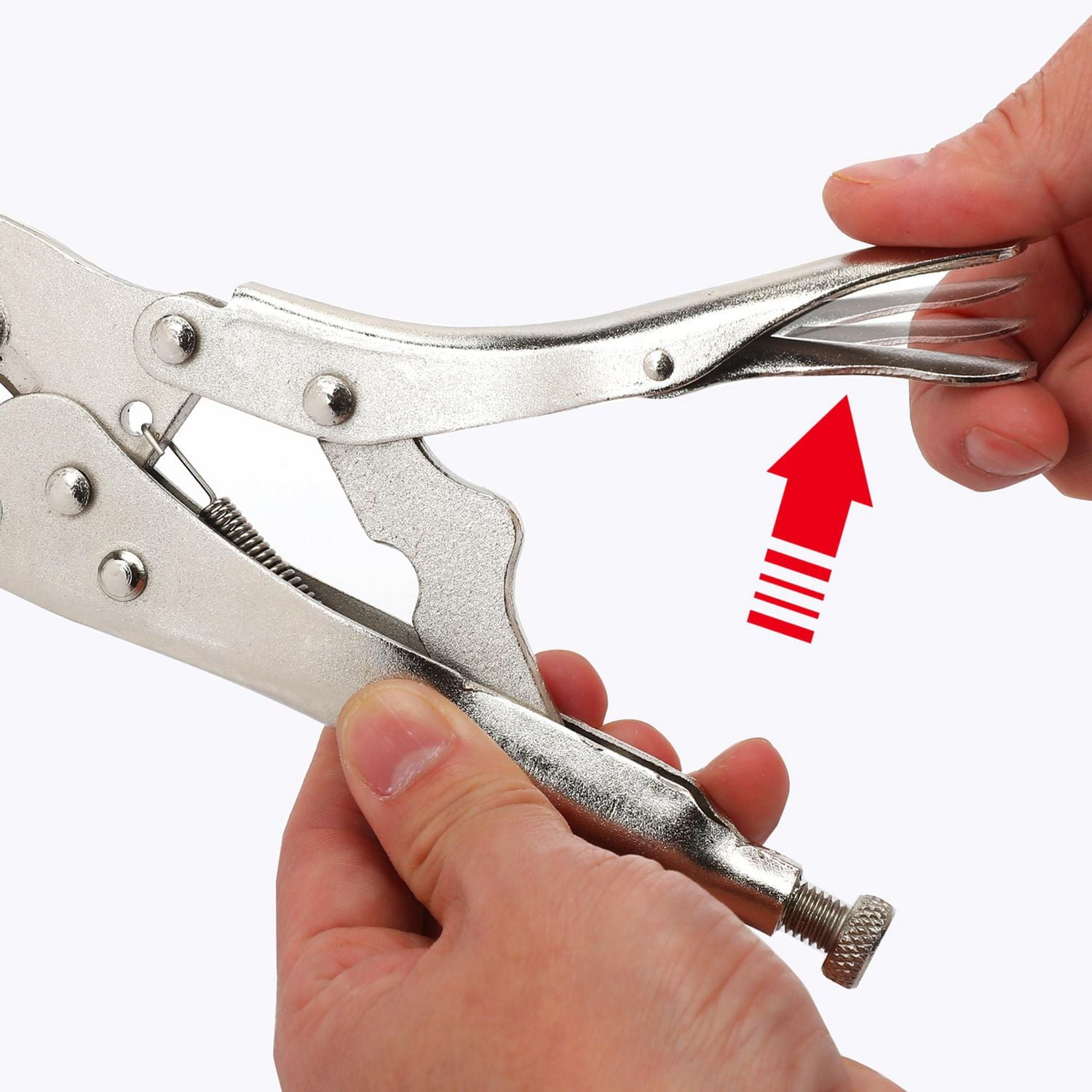 WorkPro 5" Curved Jaw Locking Pliers, Quick release
