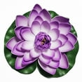thumbnail image 1 of Advancent Reemplazo decorativo de loto Artificial de EVA, jardín al aire libre, piscina, paisajismo, fotografía, decoración de flores falsas Decoración del hogar Púrpura Advancent HA082905-07, 1 of 6