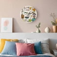thumbnail image 3 of Wall Clock Cooking Kitchenware Clocks PVC Silent Non-Ticking Battery Operated Decorative Kitchen Tool Pattern Round Clock for Home Living Room Kitchen Bedroom Office School Wall Decor 14 Inch, 3 of 9