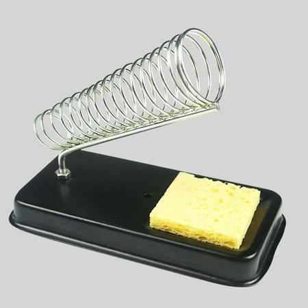 

Electric Soldering Iron Stand Holder with Welding Cleaning Sponge Pad Resistance