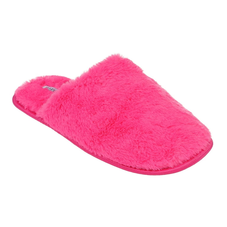 Shelovet Fuchsia Women's Fur Slippers Pink