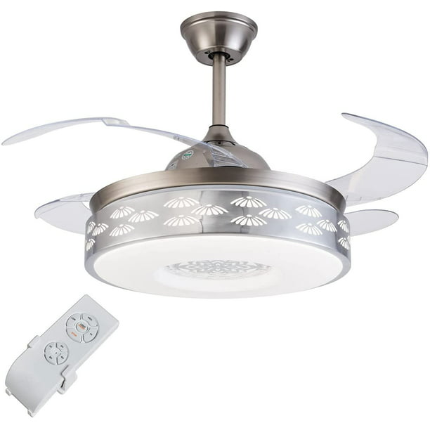 Light Flower Led Ceiling Fan Blades, 48 Aislee 3 Blade Ceiling Fan With Remote