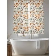 thumbnail image 5 of Thanksgiving Eucalyptus Sheer Curtains 63 Inch Length 2 Panels Set, Fall Leaves Autumn Retro Plants Voile Window Treatment Rod Pocket Curtains Sheers Drapes for Bedroom/Living Room/Kitchen 52x"63"x2, 5 of 7