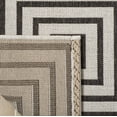 thumbnail image 4 of Safavieh Linden Amelia Geometric Indoor/Outdoor Area Rug, Light Gray/Charcoal, 6'7" x 6'7" Round, 4 of 8