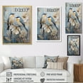 thumbnail image 4 of Designart "Simplified Exotic Birds Amid Cherry Blooms II" Birds Of Paradise Floater Framed Canvas Prints, 4 of 5