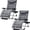 2 of Grey, variant on HarmonyStrings Oversized Zero Gravity Chair, 32In Recliner Lounge Chair with Removable Soft Cushion and Cup Holder, Adjustable Anti Gravity Chair Folding Patio Chairs Padded -Grey 1 Set