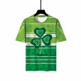 thumbnail image 4 of Tops a la moda para mujer, divertidas camisetas blancas holgadas informales con estampado del Día de San Patricio, camiseta con estampado de blusa Pompotops hfajkhk127384, 4 of 9