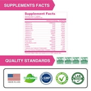 LOVITA Prenatal Multivitamins with Folic Acid & Iron, Support for Mom & Baby, 180 Vegan Tablets