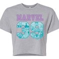 thumbnail image 3 of Marvel - Spring Colors - Juniors Cropped Graphic T-Shirt, 3 of 5