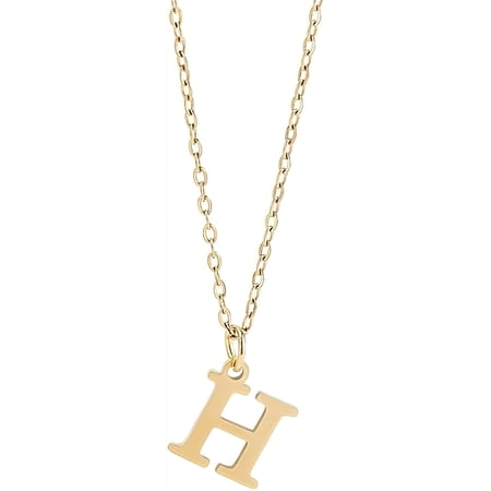 DESIGNICE 2026 New Golden Initial Necklace for Women Dainty 304 Stainless Steel Letter A-Z Pendant Necklace 18" with 2" Extender Cute Trendy Initial Necklace Personalized Name Necklace Diy Letter H