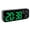 Black Green, variant on Suodoka LED Digital Clock Dual Display Voice Control 3 Adjustable Brightness Date Temperature Display Countdown Electronic Alarm Clock Black with Blue Lamp for Home Bedroom Desk (6.9 in / 17.5 cm)