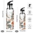 thumbnail image 2 of Yayeee 20oz Insulated Water Bottle Double Wall Stainless Steel with Flip Straw Lid, Mountain Pattern, 2 of 7