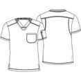 thumbnail image 5 of Tooniforms Men Scrubs Top, V-Neck, Plus Size, TF730, 5XL, Night Life, 5 of 7