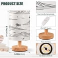 thumbnail image 3 of Small Table Lamp LED Bedside Nightstand Lamps with Fabric Shade Decor Desk Lamp for Living Room Bedroom Office Line Palm Tree Mountains, 3 of 7