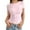 Light Pink, variant on Womens Tops Summer Solid Color Round Neck Short Sleeve Slim Fit Casual Soft Tunic Tshirts Activewear,Blue,M