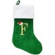 thumbnail image 1 of HOME'S FRIEND Christmas Stockings with Letters, 18 Inch Plush Monogram Christmas Stockings,Name Initial Large Embroidered Stockings,Christmas Tree Dec, 1 of 5