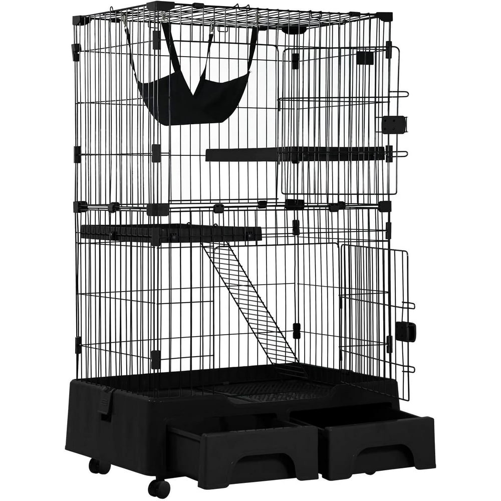 Bestpet Cat Cage Playpen Kennel Crate 52.3 Inchs Height Cat House