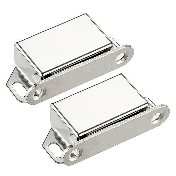2Pcs Door Cabinet Magnetic Catch Magnet Latch Closure Stainless Steel 53mm  Length 