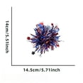 thumbnail image 7 of Red White and Blue Decorations Fourth of July Accessories Striped Clip 1 Pc Patriotic Cookout Event Accessory, 7 of 7
