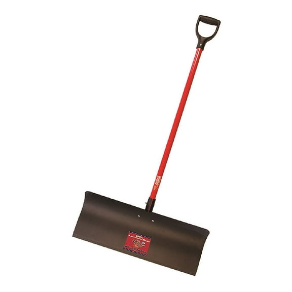 Bully Tools Snow Pusher,Steel,30",Fiberglass 92819