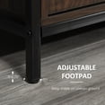 thumbnail image 5 of HOMCOM 60" TV Entertainment Center Cabinet w/ Shelves & Cable Holes, Dark Walnut, 5 of 9