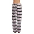 thumbnail image 3 of #followme Silky Fleece Buffalo Plaid Pajama Pants for Women (Sheep Fairisle, 2X), 3 of 3