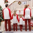 thumbnail image 4 of Raruxxin Matching Family Christmas Pajamas Set Letter  Gnome Hat Print Holiday PJs Xmas Sleepwear Loungewear for Mom/Dad/Kids/Baby, 4 of 5