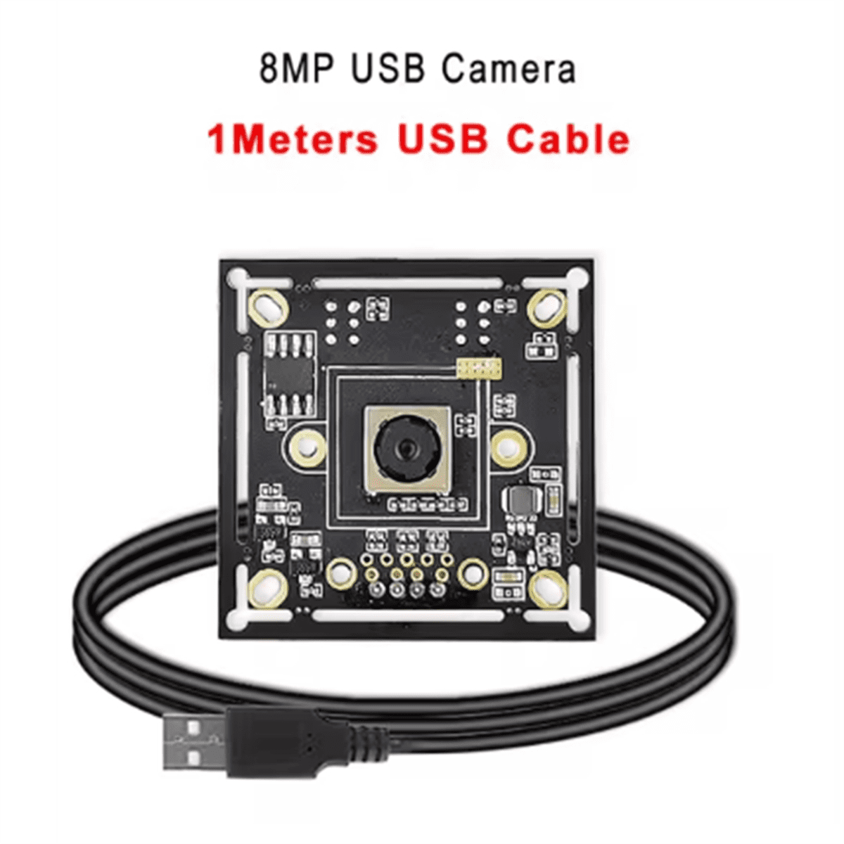 8MP IMX179 Sensor Autofocus Camera with USB2.0 Support UVC OTG Plug & Play 100 Degree No Distortion Lens 4K WebCam