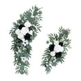 thumbnail image 3 of 2x arco de boda flores puerta guirnalda flores artificiales guirnaldas florales artificiales flores de seda para fiesta pared cenador silla, 3 of 9