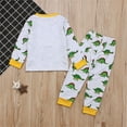 thumbnail image 5 of Hienoo Kids Boy Dinosaur Long Sleeve Top Pants Pajamas Cotton Sleepwear Outfits, Sizes 1-7, 5 of 6
