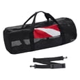 thumbnail image 4 of Bolsa de lona de malla para buceo, equipo de esnórquel con correa de hombro desmontable, bolsa de transporte de almacenamiento ligera, bolsa de malla Cuadrado, 4 of 7