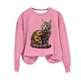 thumbnail image 2 of POROPL Womens Long Sleeve Tops Crewneck Sweatshirts Long Sleeve Sweatshirt Loose Fitting Print Pullover Fall Clothing, 2 of 4