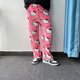 thumbnail image 2 of Sanrio-Pijama de franela de Hello Kitty para mujer, pantalones cálidos de lana de dibujos animados, pantalones casuales para el hogar, moda de otoño e invierno, color negro, 2 of 4