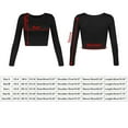 thumbnail image 7 of Outfmvch crop tops for women Slim Long-sleeved Round Neck Basi C Short Top womens tops womens long sleeve tops, 7 of 7