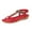 Red, variant on Womens Sandals Shoes Comfort Walking Non Slip on Casual Jeweled Bohemian Dress Flats Red 8.5