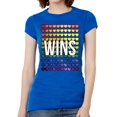 thumbnail image 1 of Womens Love gana la camiseta de manga corta de la bandera - Royal - X-Large Love Wins Camiseta de manga corta, 1 of 1