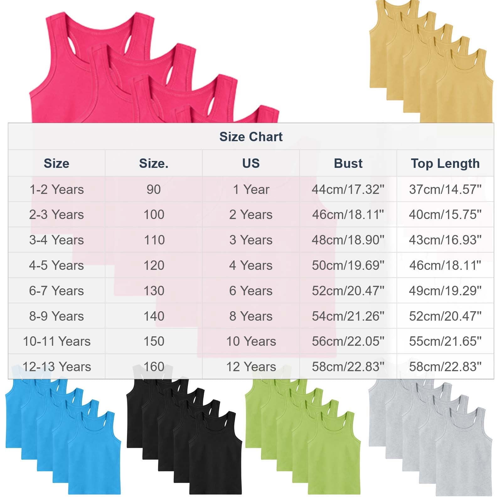 5 Pack Girls Tank Top Solid Sleeveless Undershirts Cami Scoop Neck Undershirts Soft Dance Tank Tops for Toddler Black 6 Years