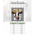thumbnail image 6 of No Hook Shower Curtain with Snap in Liner, Farm Cow Sunflower Watercolor Black White Check Plaid Hotel Shower Curtains for Bathroom, Washable Shower Curtain Liner Set with Mesh Top Window, 72"x84", 6 of 6