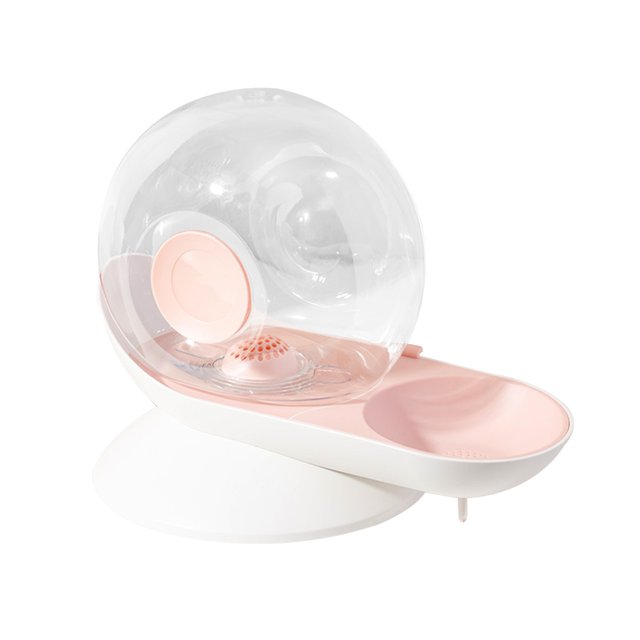 Fuente de agua automática para gatos con burbujas de 2,8 l para perros y gatos con elemento de filtro (rosa) Likrtyny Para estrenar
