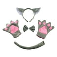 thumbnail image 1 of Conjunto de 4 piezas de disfraz de animal con diadema para niños, disfraces de Halloween y cosplay. Adulto, 1 of 9