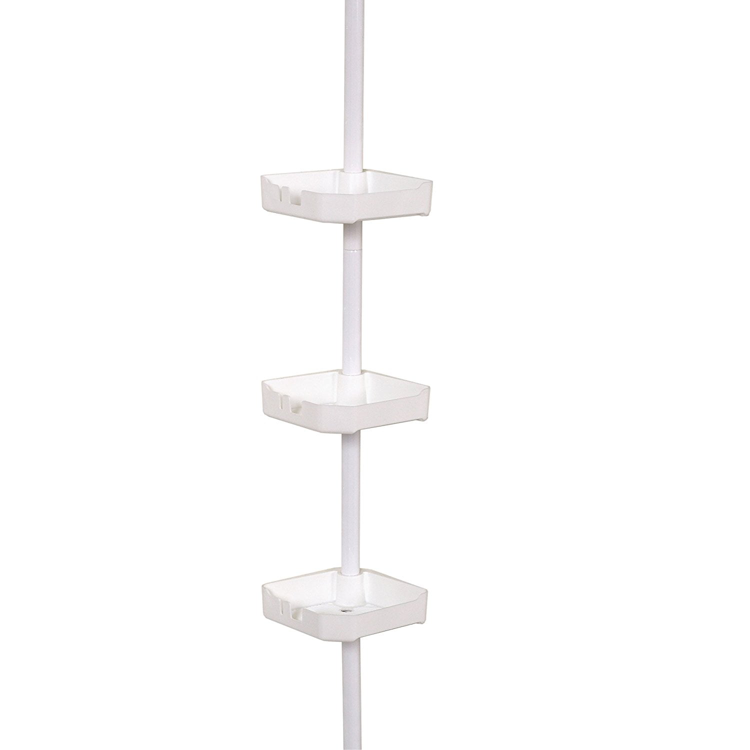 Free Shipping Tension Corner Pole Caddy White Zenna Home 371W New 