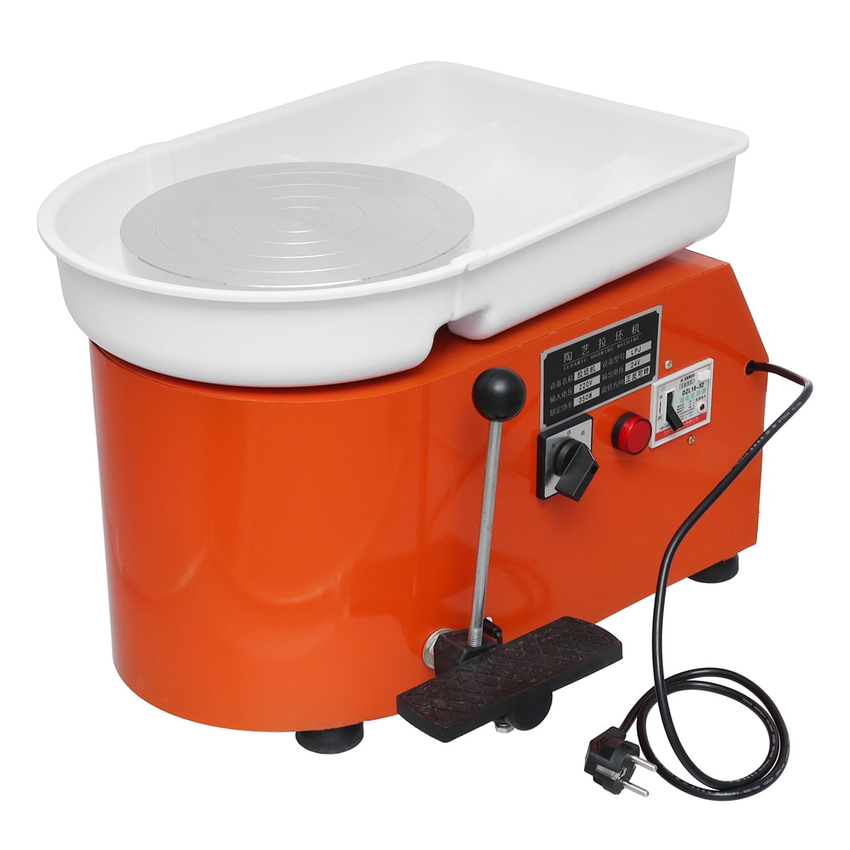 Pottery Wheel Forming Machine, 350W 110V Electric Pottery Wheel Ceramic