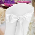 thumbnail image 2 of LinenTablecloth Satin Sash White (10 Pack), 2 of 5
